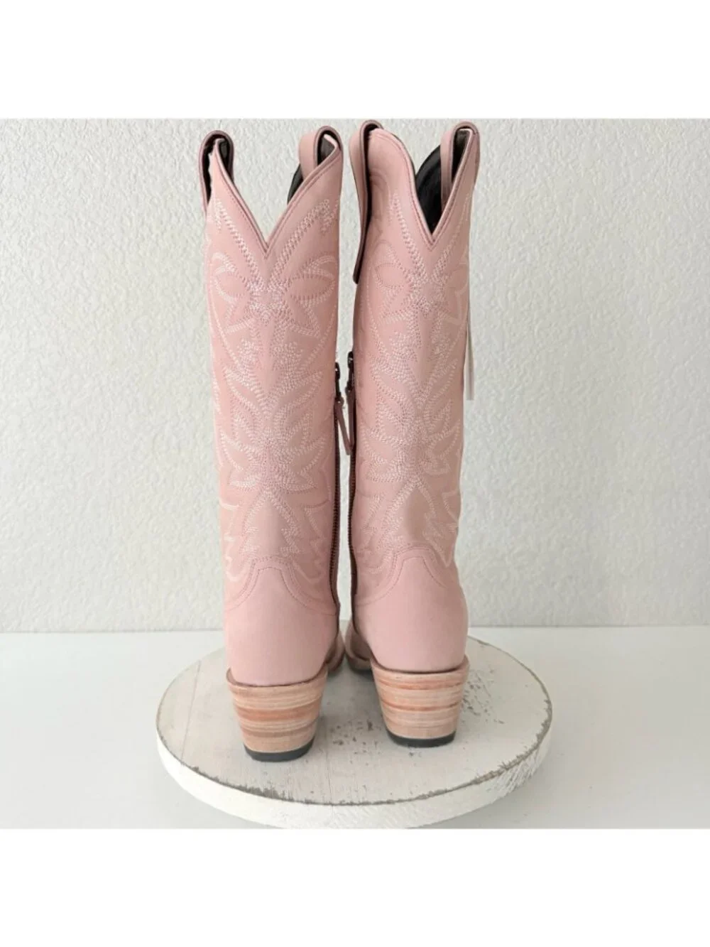 Lane SMOKESHOW Pink Cowboy Boots Western Cowgirl Mid Calf Tall Womens Size 9.5 - Picture 3 of 13